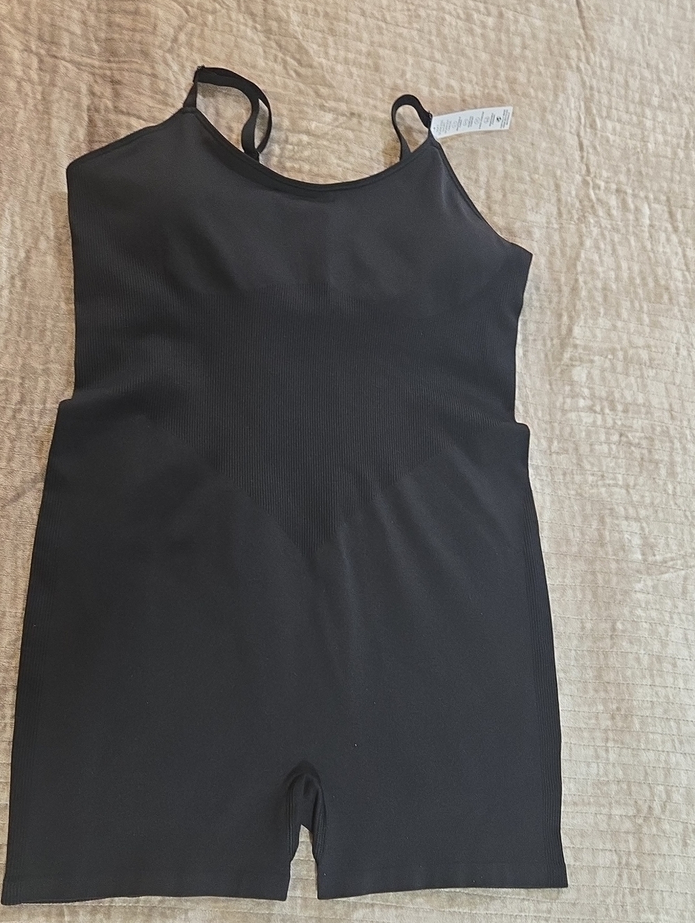PINK Victoria's Secret Black  One-Piece Bodysuit. NWT